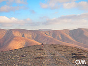 Hiking through the back country of Fuerteventura