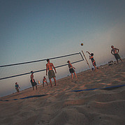 Beach Volleyball on the beach of Morro Jable