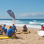 surf instructor Peter explains the surf board