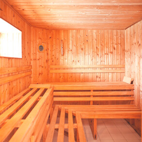after surfing in the sauna