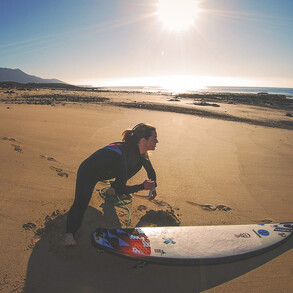 Winter surf day in Fuerteventura