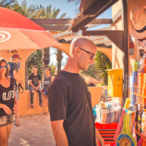 The small supermarket is also open on Saturdays