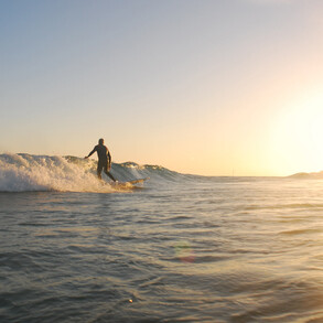 clean waves at the lighthouse in Jandia