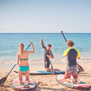 exercises on our house beach