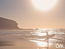 Sunset surfing in La Pared