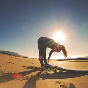 empty beaches in January