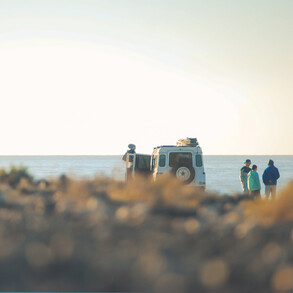 Empty line ups in spring in Fuerteventura