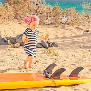 Surfkurs mit Kinderbetreuung, Fuerteventura