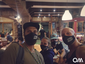Masks are required in the interior of the restaurants