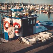 fishing boat in the harbour of Morro Jable