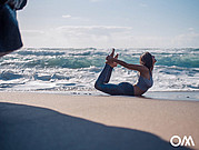 Yoga on the beach with Lisa