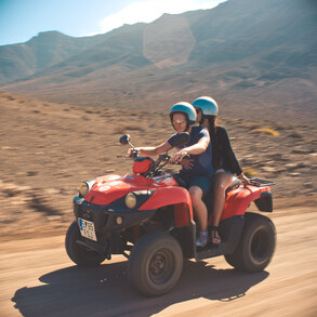 Quad biking to the south cape of the island
