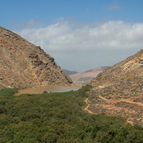 The dried up reservoir has already served as a backdrop for Hollywood productions