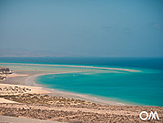 Lagoon in the south of Fuerteventura near Costa Calma