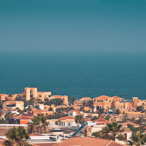 The surfing village on the west coast